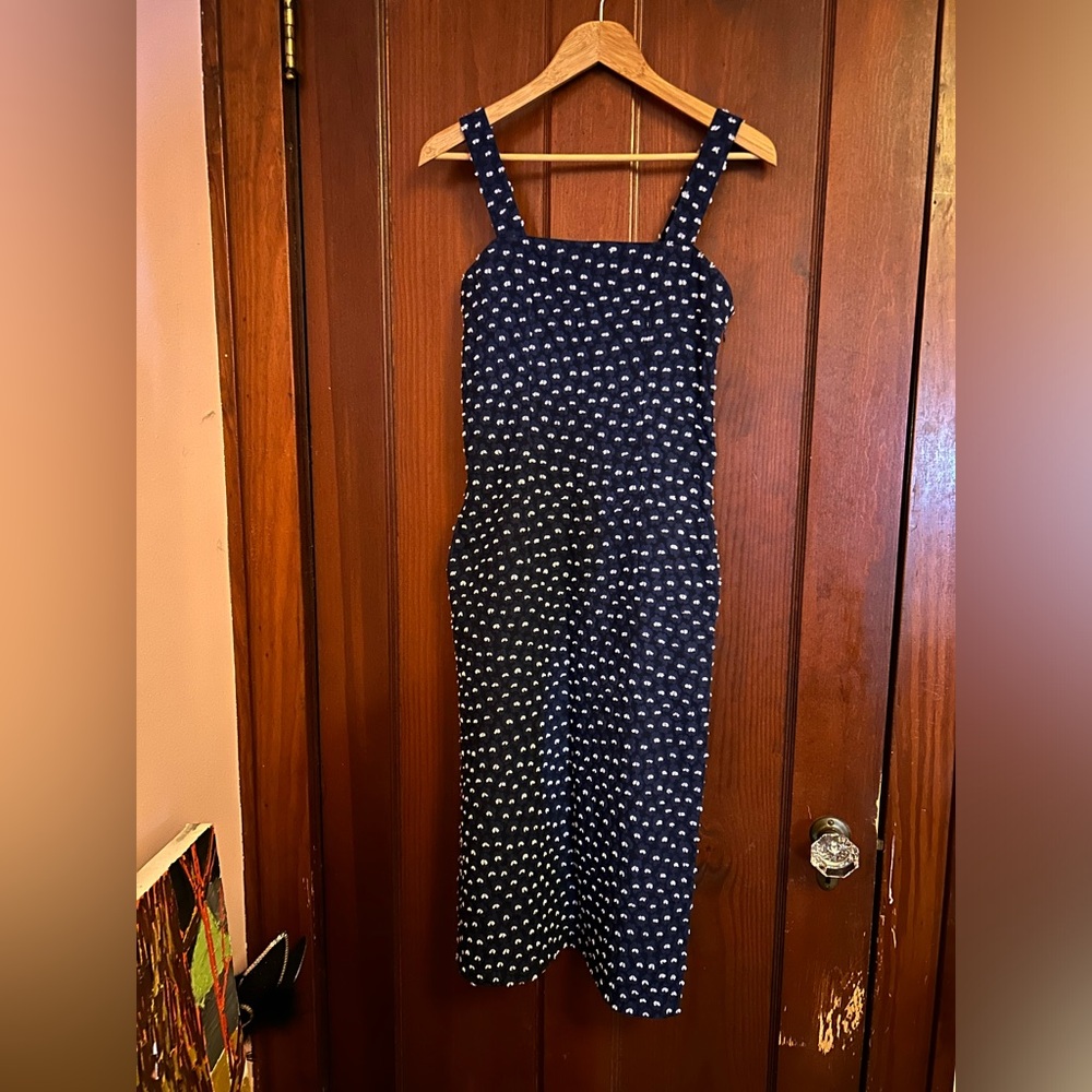Hansel from Basel. Blue flower dress. Size 1, small.